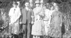 George and Effie White - Wedding Photo taken at Battens Farm, 1924