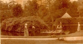 Picture of the New Family at Craddock House pond, Devon