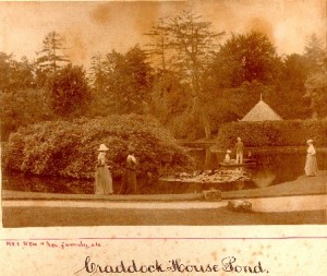 Picture of the New Family at Craddock House pond, Devon