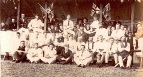 Undated picture of the Uffculme Cricket Club, Devon.