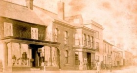 Picture of The Square at Uffculme (North side) undated.
