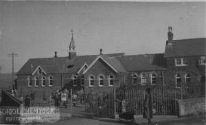 Hemyock School in the 1930's. - Blackdown Archives